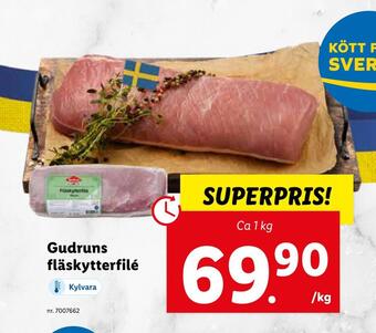 Lidl Gudruns fläskytterfilé erbjuda