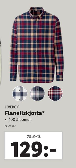 Lidl Flanellskjorta erbjuda