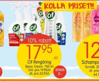 EKO Cif rengöringsmedel erbjuda