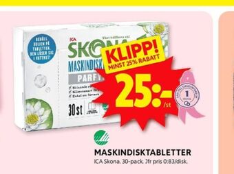 ICA Kvantum Skona diskmaskintabs erbjuda
