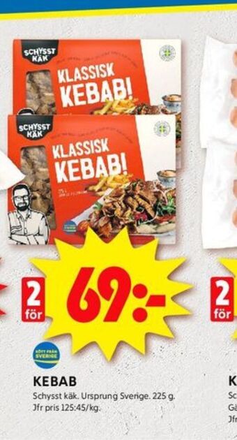 ICA Kvantum Schysst käk kebab erbjuda