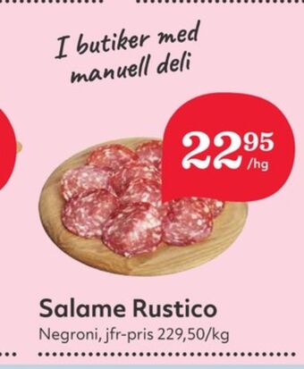 Hemköp Negroni salami erbjuda