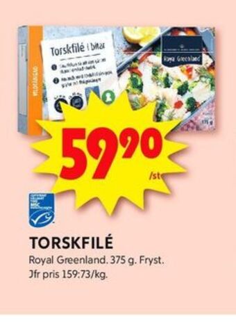 ICA Kvantum Royal greenland torskfilé erbjuda