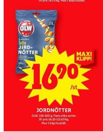 Olw jordnötter