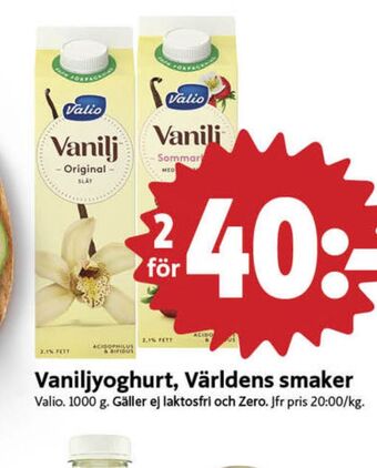 ICA Nära Valio yoghurt erbjuda