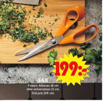 ICA Maxi Fiskars sax erbjuda