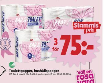 ICA Nära Ica bad&toalett toalettpapper erbjuda