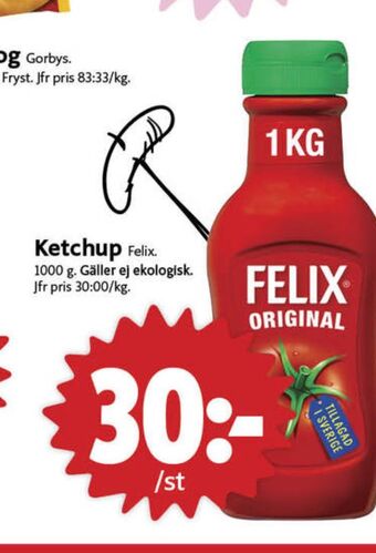 ICA Nära Felix ketchup erbjuda