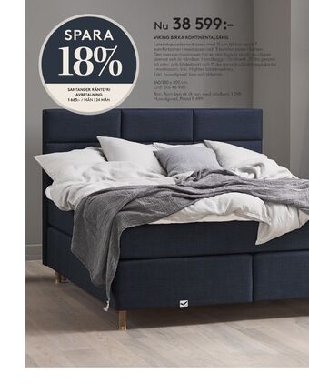 Seng Viking beds of sweden sängar erbjuda