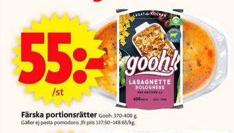 ICA Supermarket Gooh färdigrätter erbjuda