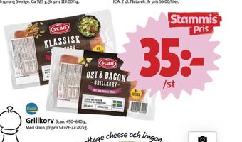 ICA Nära Scan grillkorv erbjuda