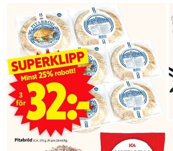 ICA Supermarket Ica pitabröd erbjuda