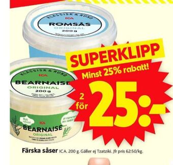 ICA Supermarket Ica såser erbjuda