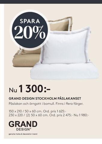 Seng Grand design bäddset erbjuda