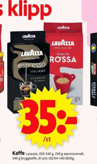 ICA Supermarket Qualita rossa kaffe malet erbjuda