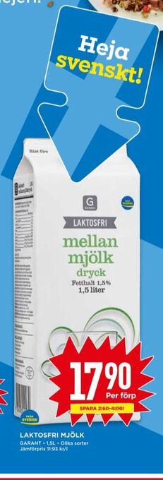 Willys Garant mellanmjölk erbjuda