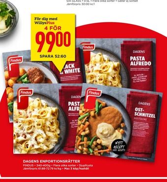 Findus färdigrätter
