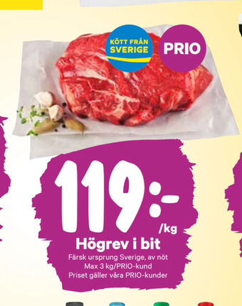 City Gross Högrev i bit erbjuda