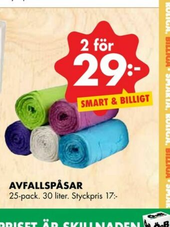 ÖoB Avfallspåsar erbjuda