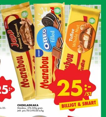 ÖoB Marabou Chokladkaka erbjuda