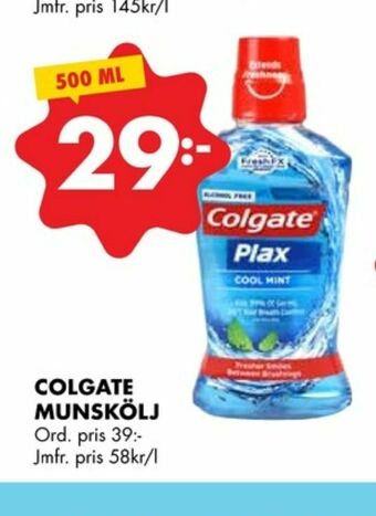 ÖoB Colgate Munskölj erbjuda