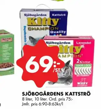 ÖoB Kitty Champion Kattsand erbjuda