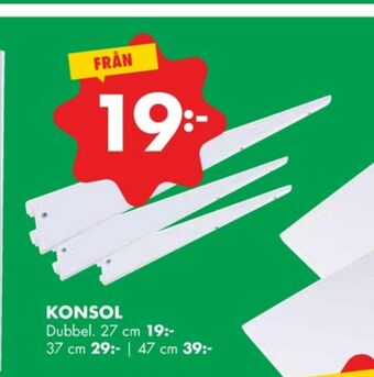 Konsol f. hylla