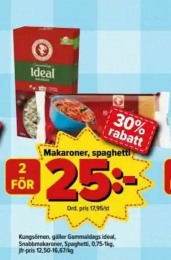 Östenssons Kungsörnen Spaghetti erbjuda