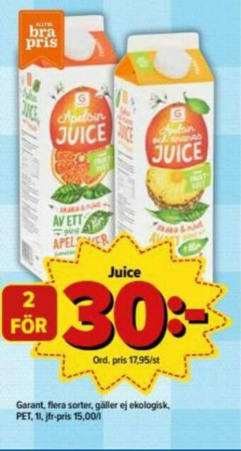 Östenssons Garant Juice erbjuda
