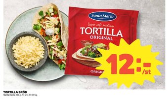 Coop TORTILLA BRÖD Santa maria erbjuda