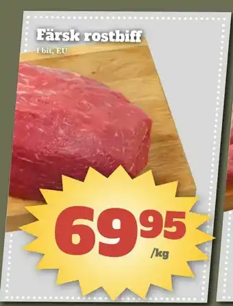Bonum Matmarknad Färsk rostbiff erbjuda