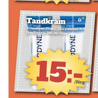 Bonum Matmarknad Tandkräm erbjuda