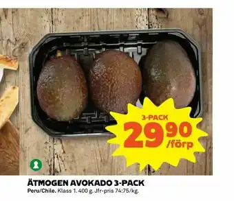 Coop Extra Ätmogen avokado 3-pack erbjuda