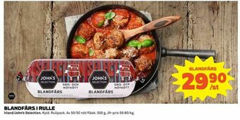 Coop Extra Blandfärs i rulle erbjuda