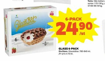 Coop Extra Glass 6-pack erbjuda