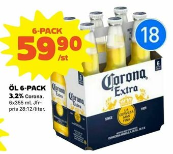 Coop Extra Öl 6-pack 3,2% erbjuda