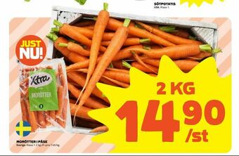 Coop Extra Morötter i påse erbjuda