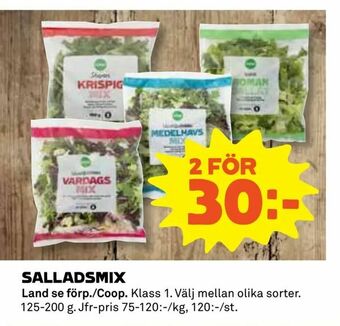 Coop Daglivs Salladsmix erbjuda