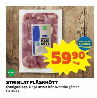 Strimlat fläskkött