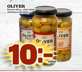 Din Mat Oliver erbjuda