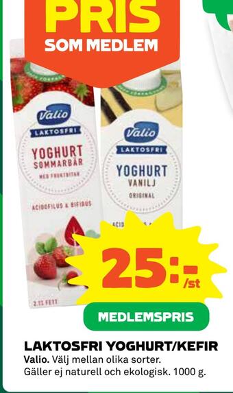 Laktosfri yoghurt/kefir