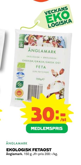 Coop Daglivs Ekologisk fetaost erbjuda