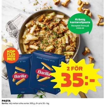 Coop Konsum Pasta erbjuda