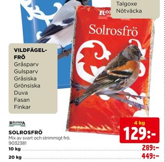 Jem&Fix Solrosfrö erbjuda