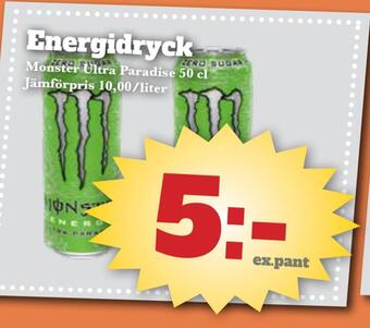 Bonum Matmarknad Energidryck erbjuda
