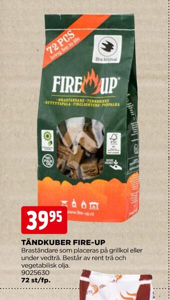 Jem&Fix Tändkuber fire-up erbjuda