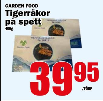 Matdax Tigerräkor på spett erbjuda