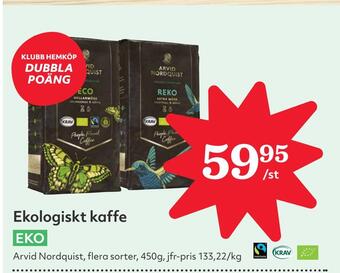 Hemköp Ekologiskt kaffe erbjuda