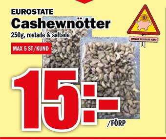 Matdax Cashewnötter erbjuda