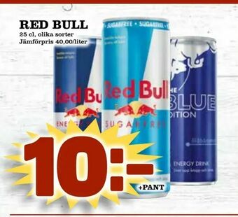 Din Mat Red bull erbjuda